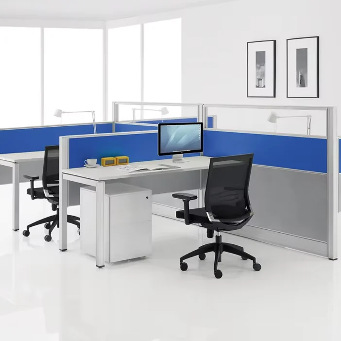 Modern Wooden Modular Office Desk 2 4 6 8 Seater Coworking Workstation Extendable Open Space Workplace Furniture Office Staff