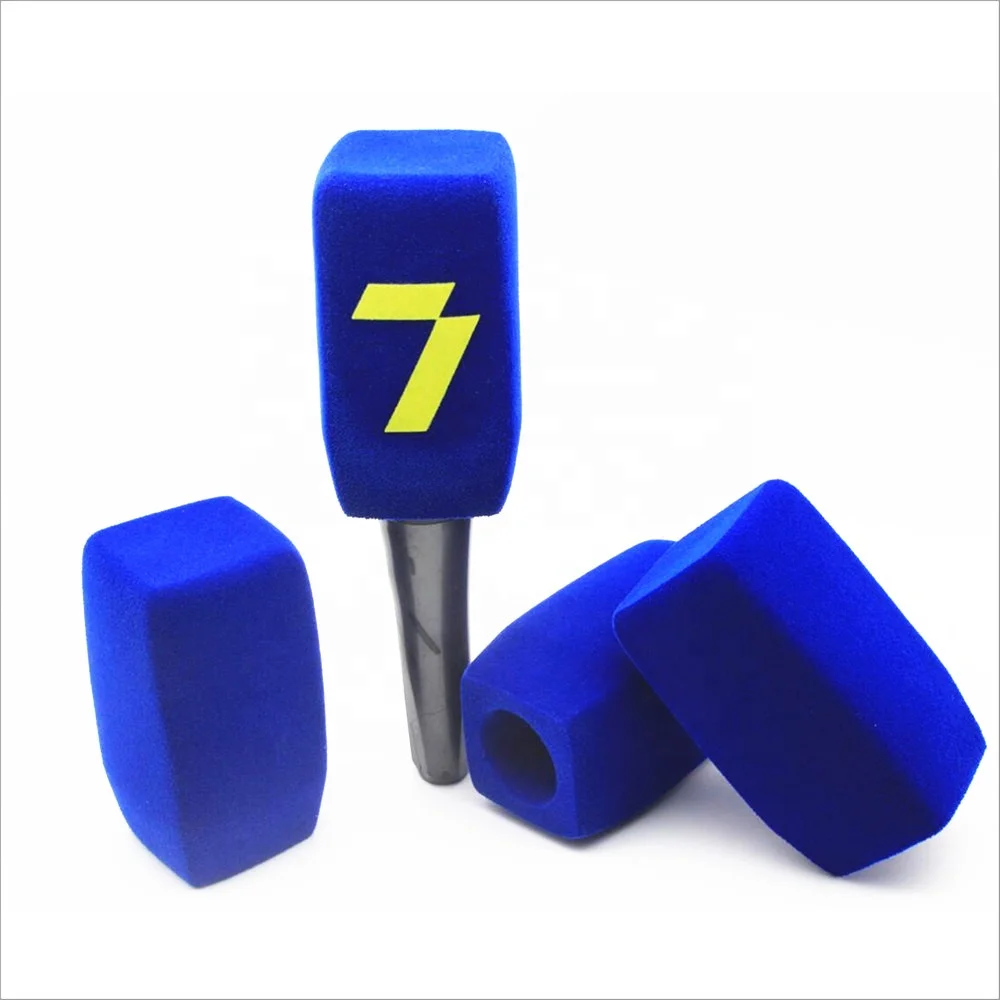 Пенопластовый микрофон Shutgun с принтом логотипа ветрового стекла для телевизионных каналов