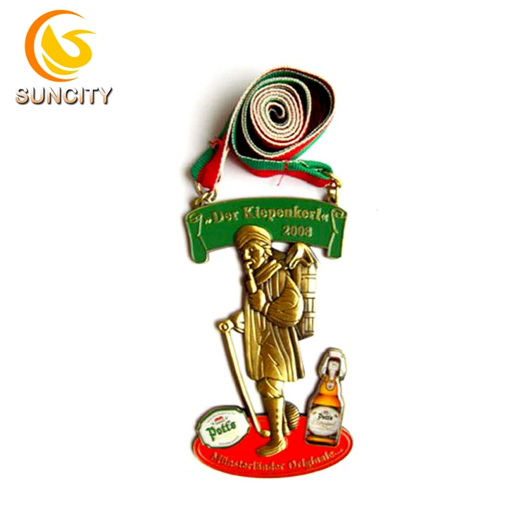 Design zinc alloy copper Brass No Minimum Order custom fiesta Sport military OEM 3D medal