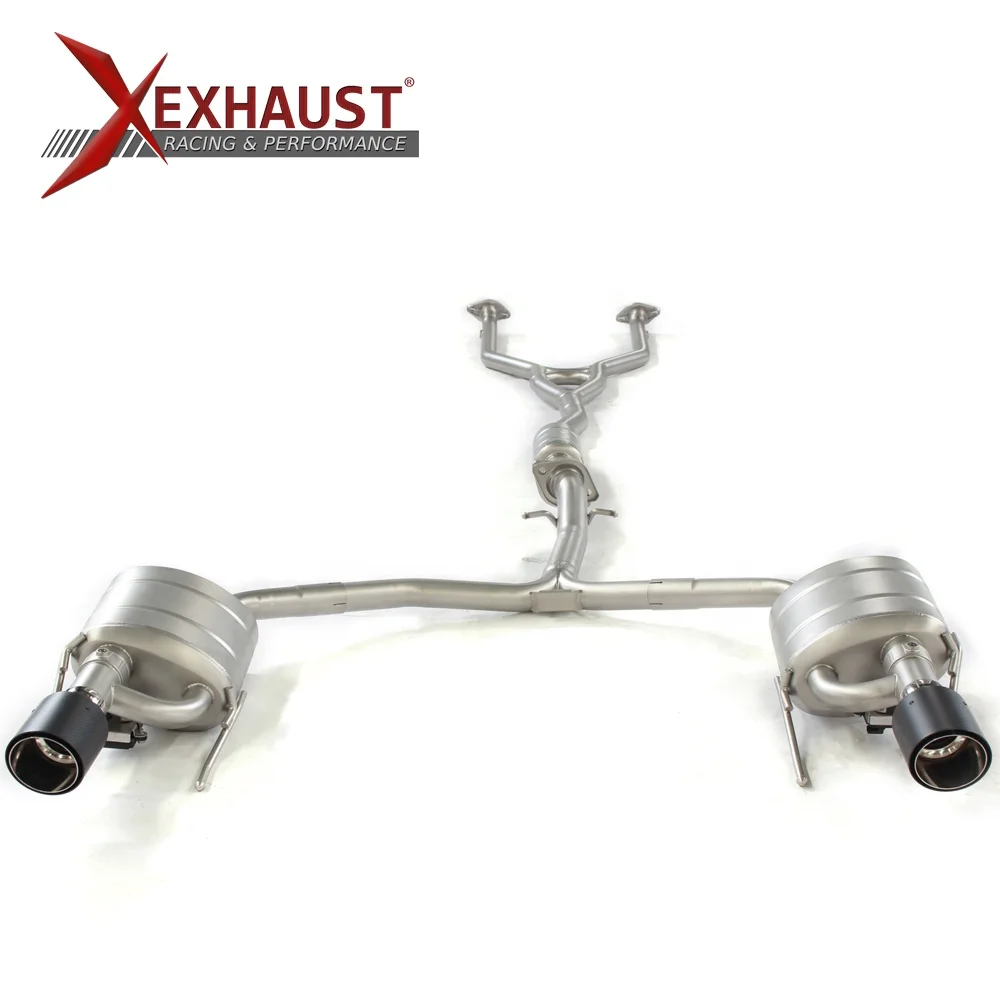 For Toyota Crown 2.5 3.0 3.5 V6 Mark X Grx130 05-15 catback exhaust pipes exhaust tip valvetronic exhaust muffler downpipe