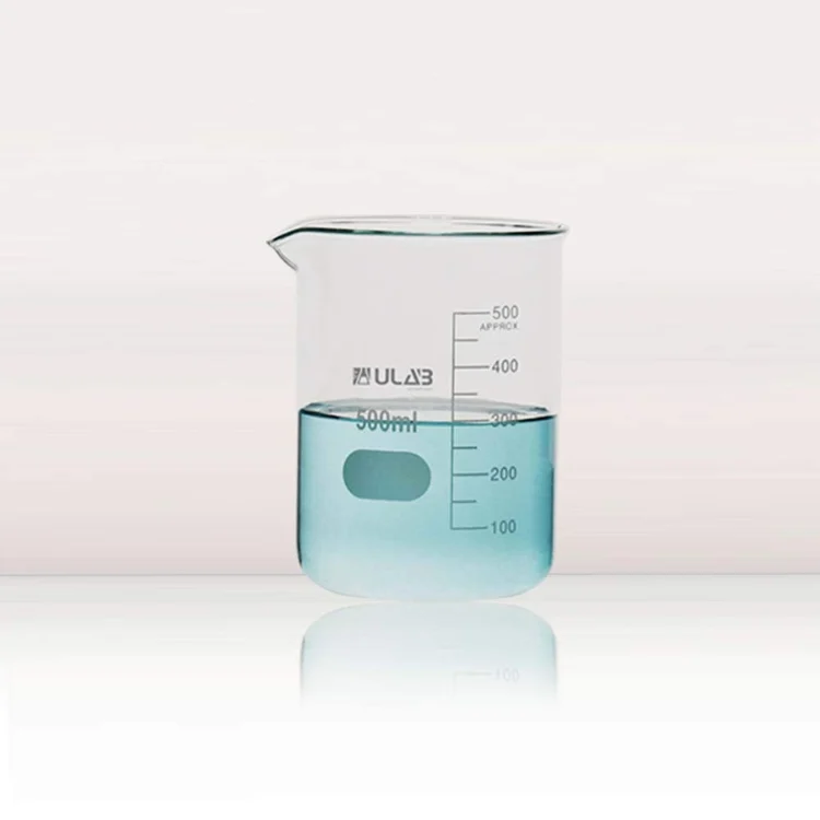 Laboratory Transparent 50ml 100ml Quartz Beaker 3.3 Borosilicate Glass Beaker With Custom Logo Measuring Cups Supplier