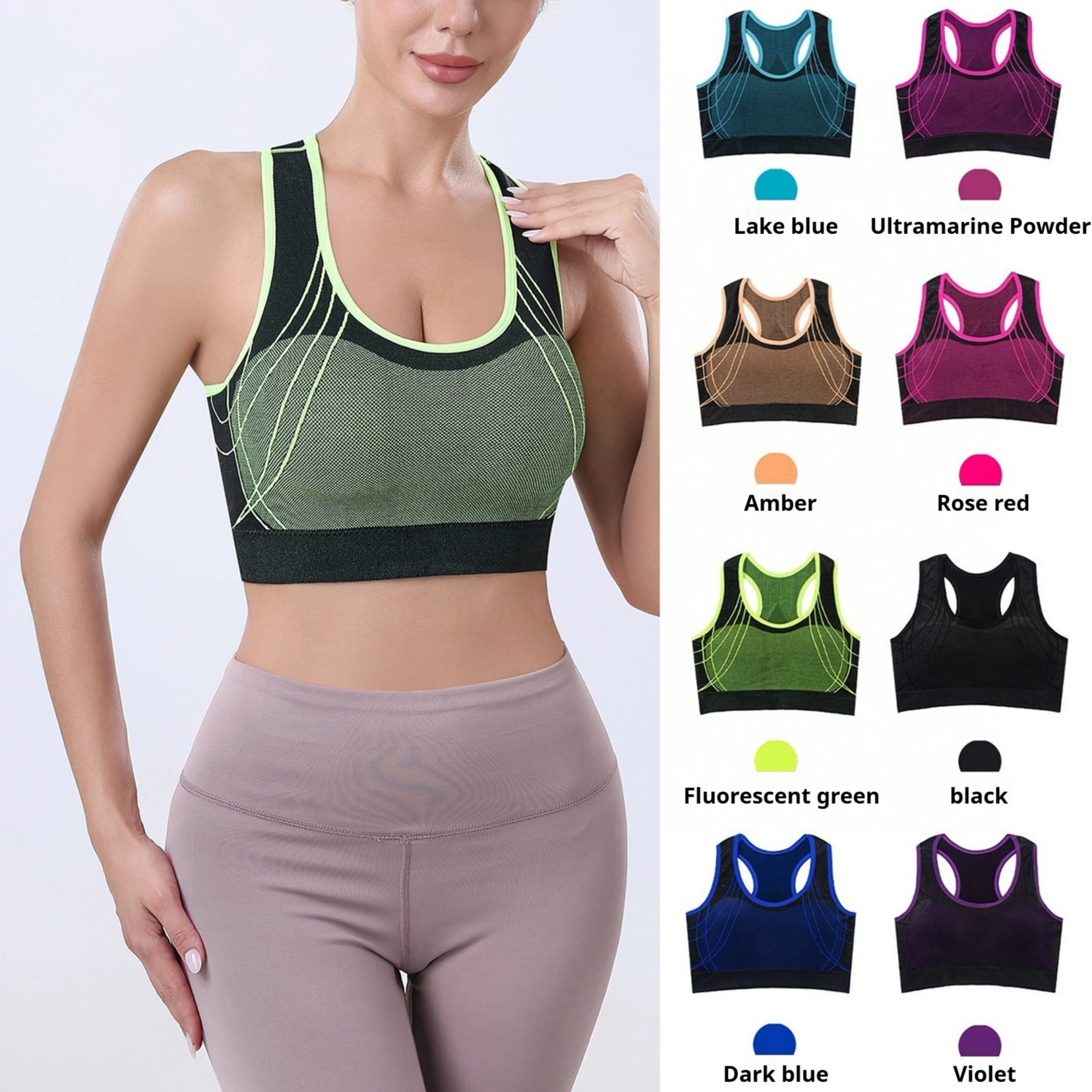 women sportwear fitness & yoga wear gym wear women ropa deportiva mujer Yoga Top Sports Bras crop tops for women