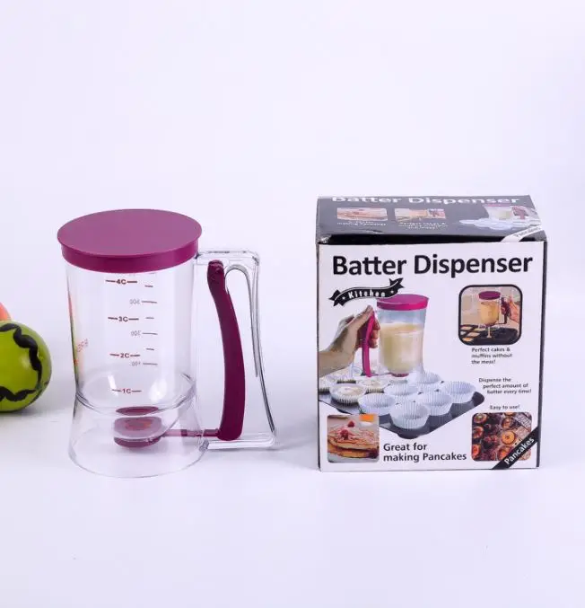 Pancake Batter Dispenser - Perfect Baking Tool for Cupcake Waffles Muffin Mix Cake or Any Baked Goods