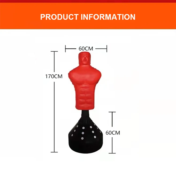 Human Shaped Standing Sandbag Punching Bag Virtual Boxing Bag