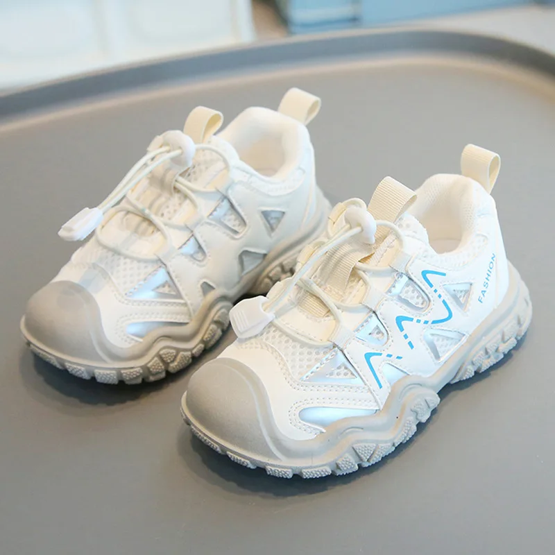 Spring and autumn children fashion comfortable breathable hiking shoes boys and girls simple light sports casual shoes