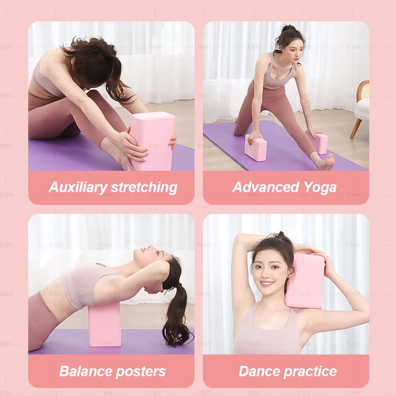 Multicolor Yoga Block Foam Brick Custom Logo High Density for Exercise Pilates Yoga accessories Eva Yoga Block