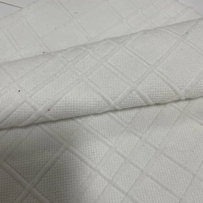 J-7544  White Knitting Interlock Ottoman Fabric   for Outfit