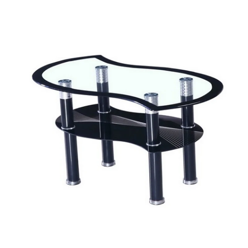 Hot Sale Nordic Style Metal Legs Large Oval Tempered glass desktop Countertop Coffee Table For The Living Room