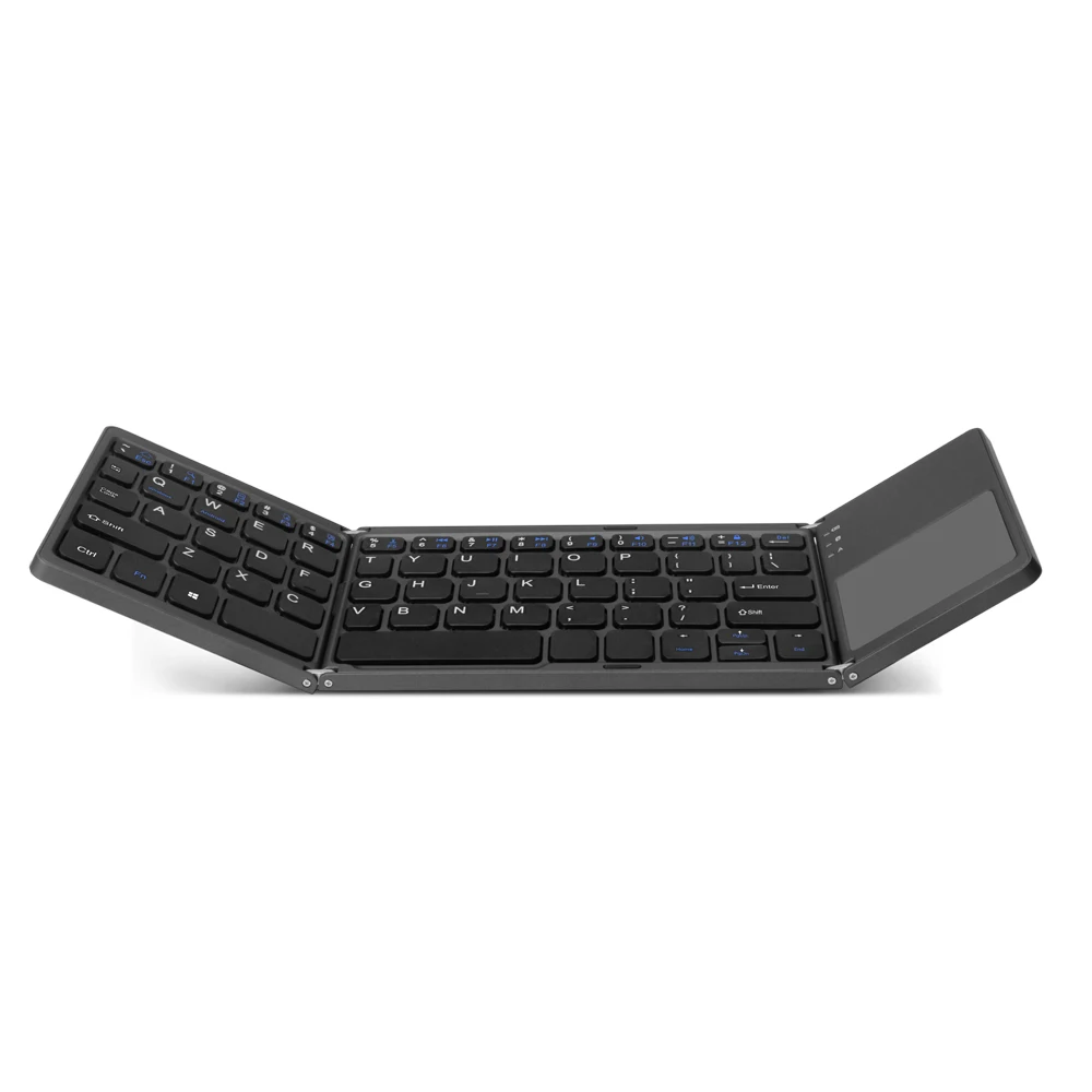 Foldable bluetooth keyboard with touchpad stylish and practical