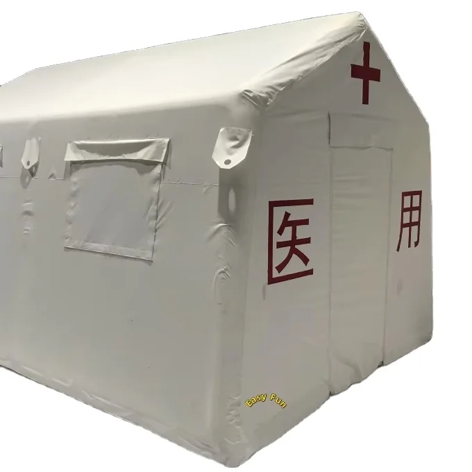 Commercial Grade Outdoor weather proof inflatable medical tent PVC Inflatable White Hospital Tent