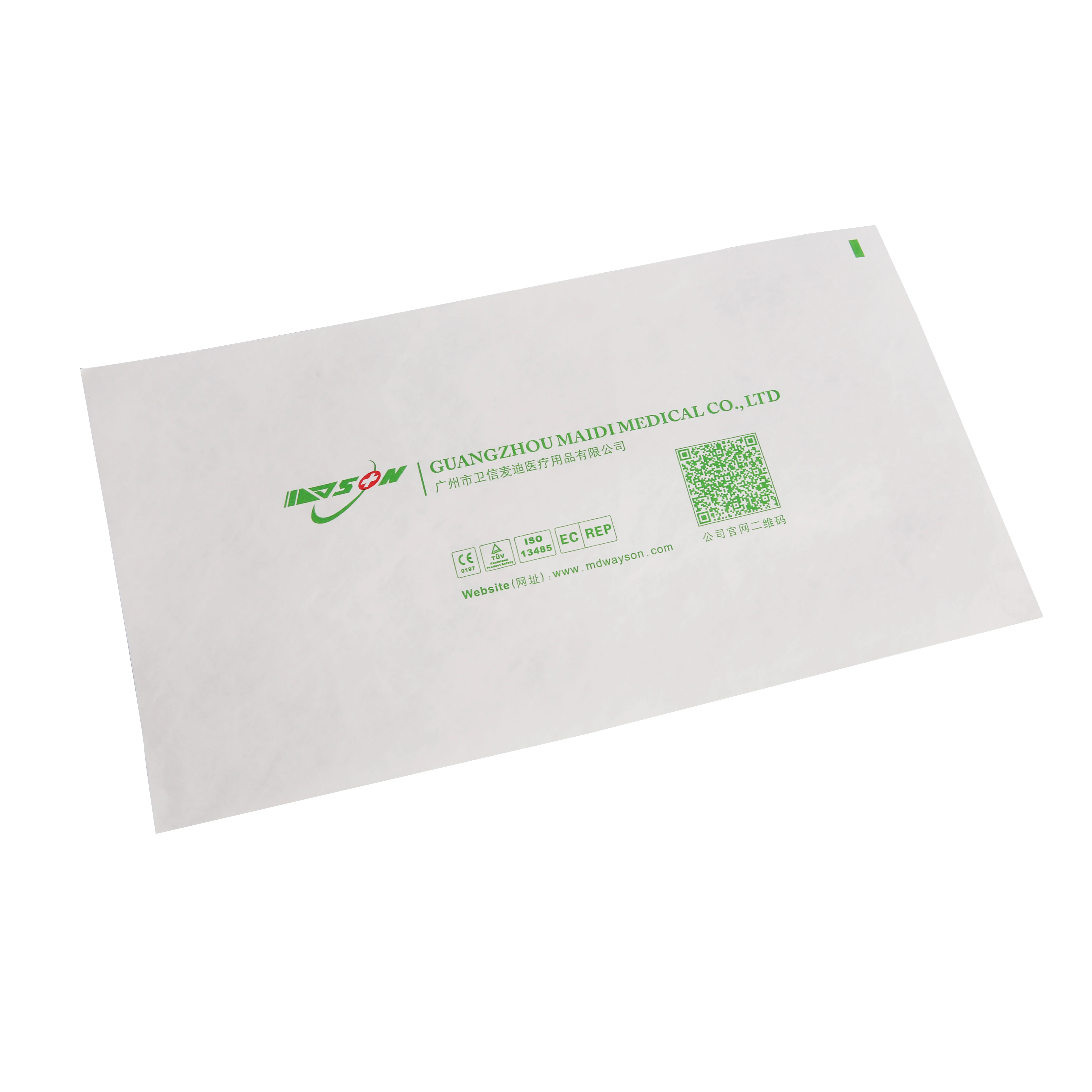 OEM Tyvek Paper Coated Tyvek Lid 1073B/ 1059B/ 2FS Medical Packaging Plasma and EO Sterilization uncoated tyvek transparent film