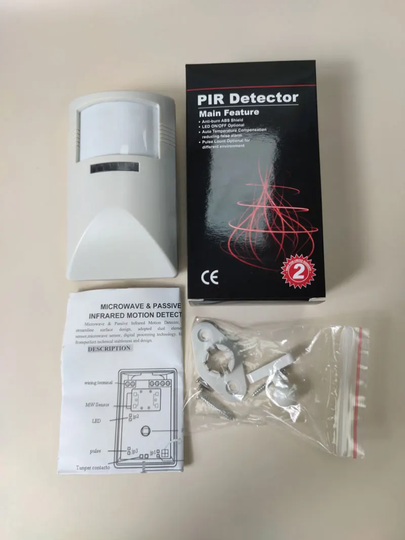 Cheap price system alarm sensor wide angle PIR sensor 12V wired intruder PIR motion detector from factory