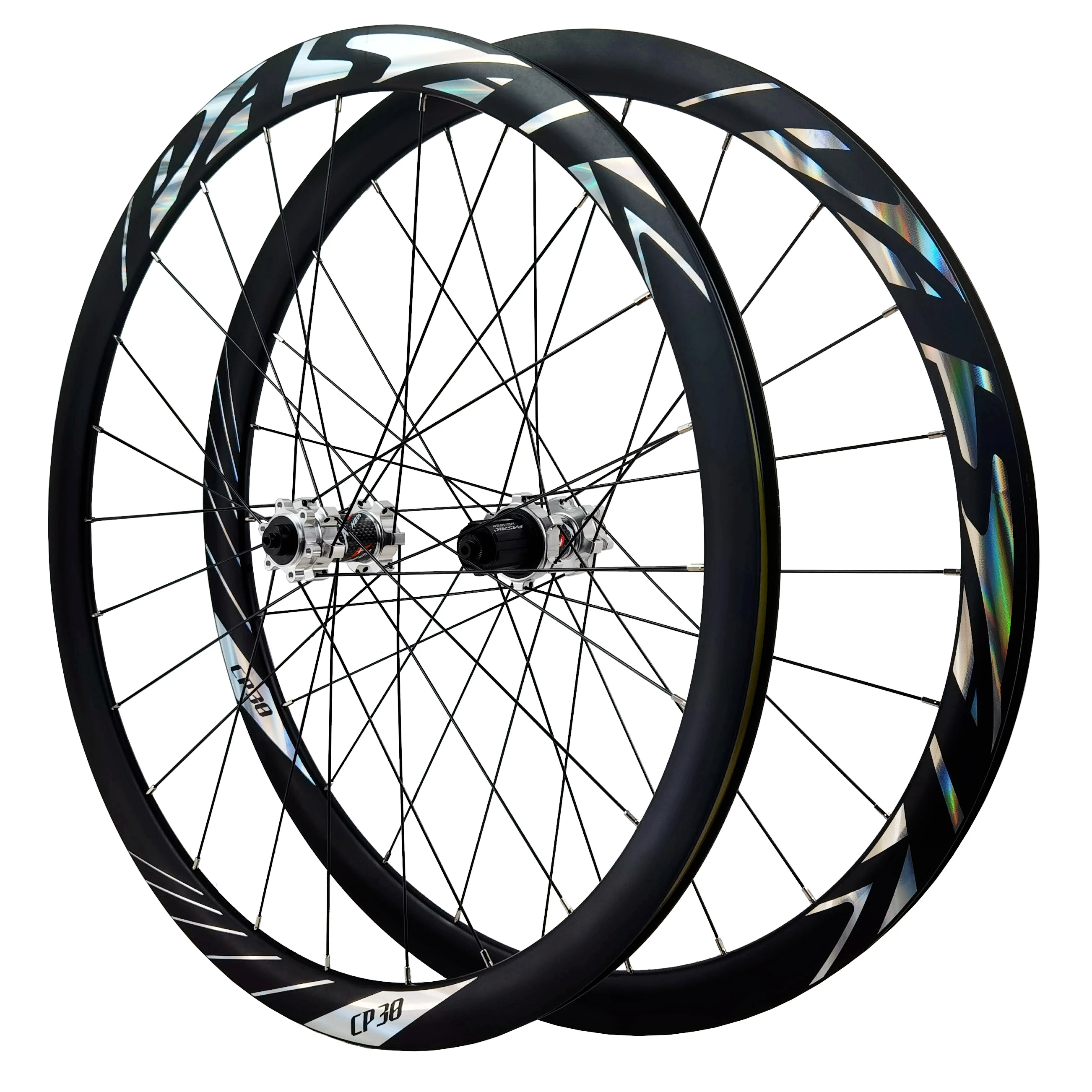 700C Road Bike Wheelset 24H Rim Depth 36mm Disc Brake 6 Pawls straight Hub Body HG XD MS Driver 8-12 Speed QR Thru Axle12 15mm