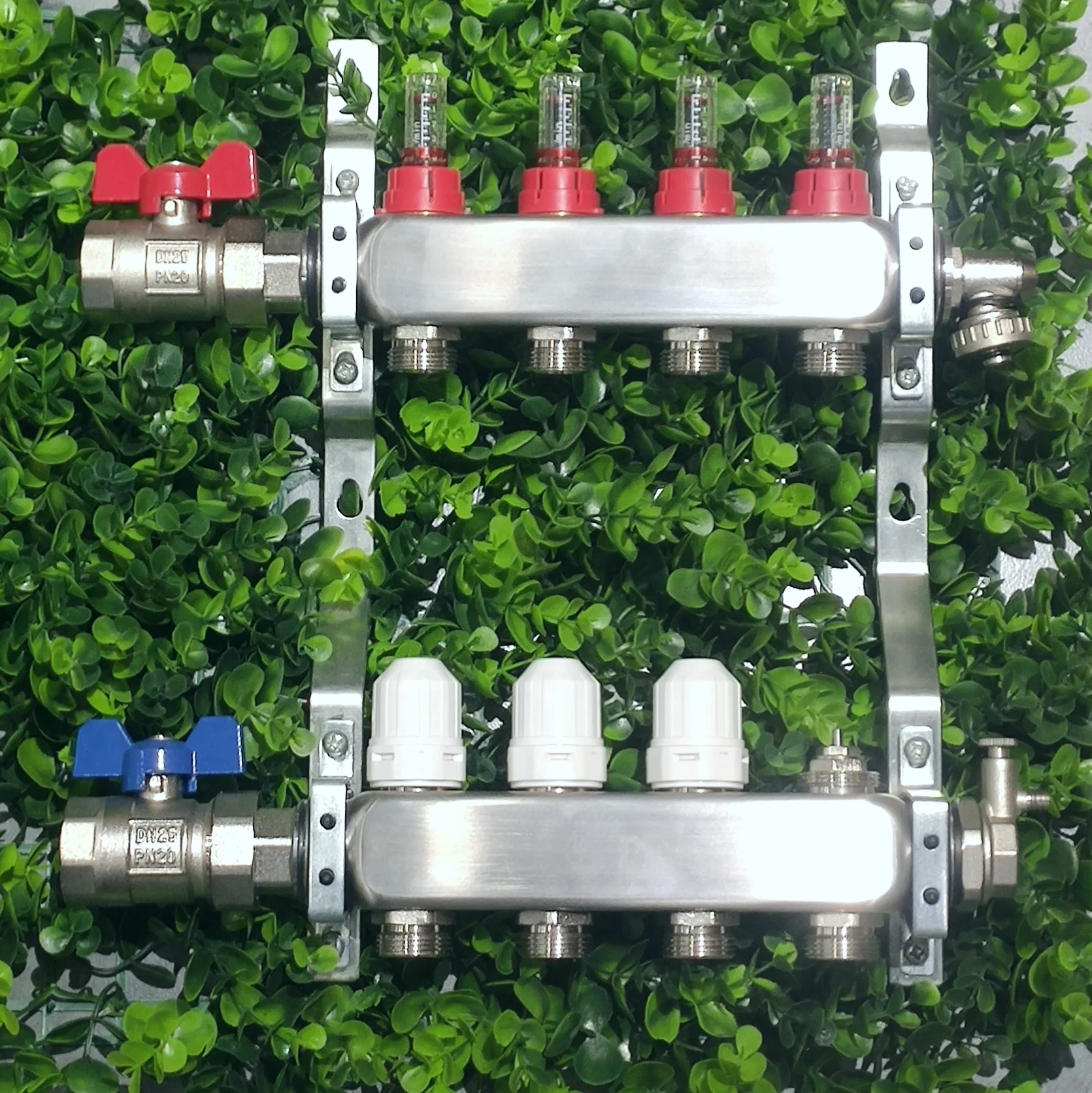 Afulise 7 ways stainless steel water distributor water collector for underfloor heating