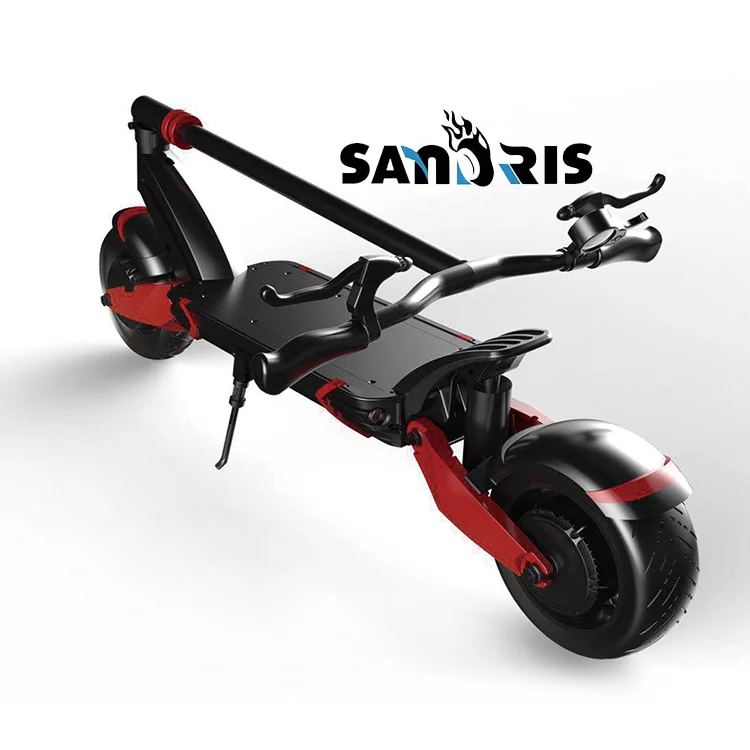 Sandris factory wholesale T10-DDM 2000w long range fast foldable adults dual motor electric scooter