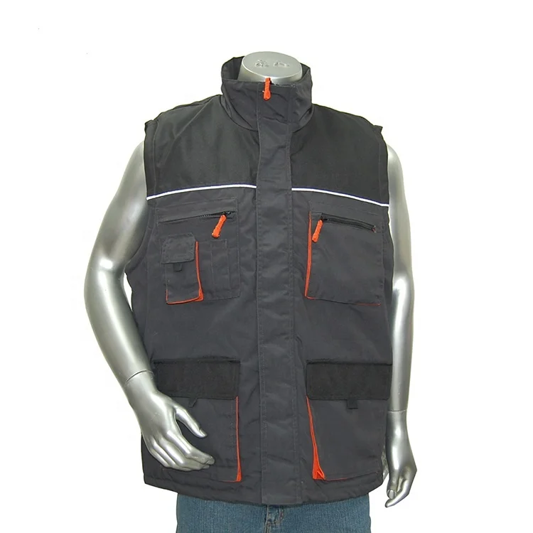 China supplier men winter work safety vests for sale