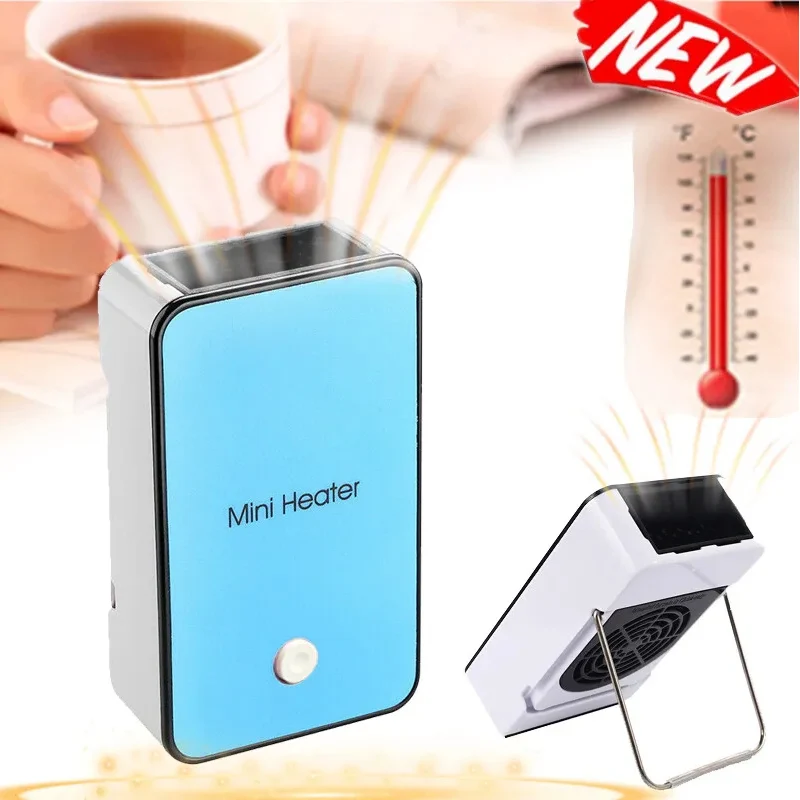 Personal Space Heater Portable Mini Electric Space Air Warmer for Room Office Desktop Pink Blue