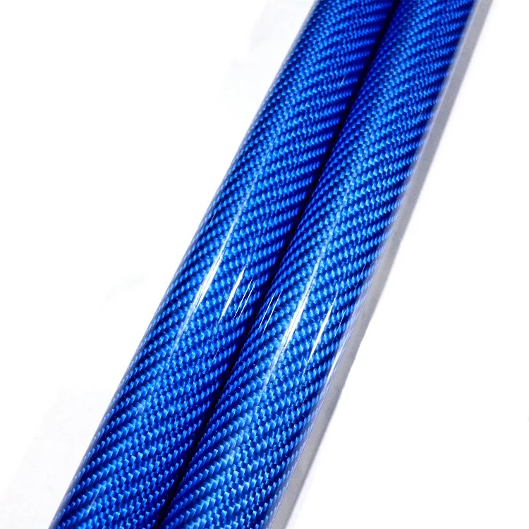 3k  Carbon Fiber Pipes 20mm 25mm 30mm Colored Customized Fiber Carbon Tube 100% Carbon Fiber Tube 8mm