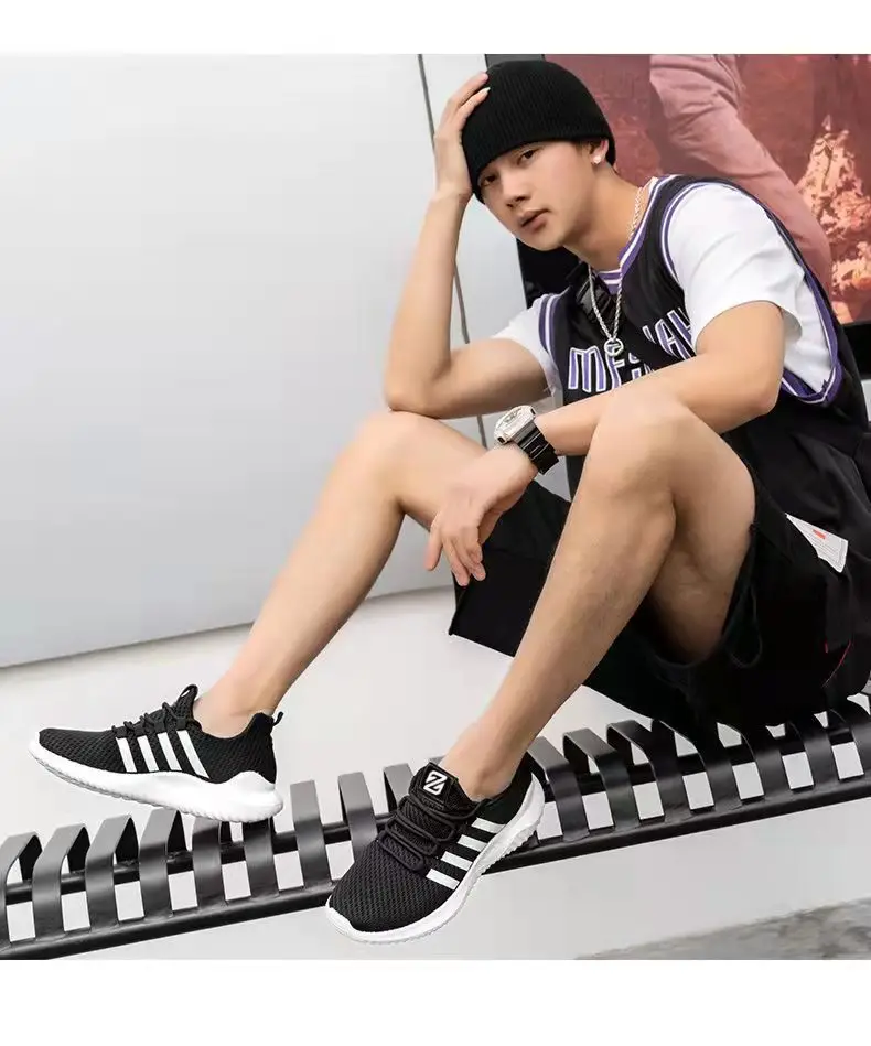 YATAI новая весенняя дышащая Спортивная Беговая Мужская маленькая белая обувь модная трендовая повседневная обувь