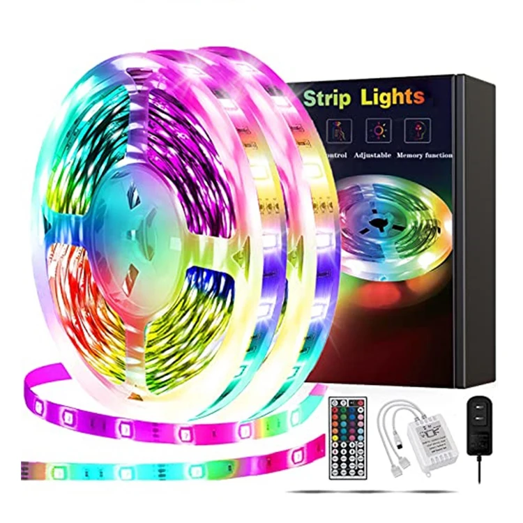 Tuya smart wifi wireless controller USB plug waterproof 5050 RGB 2m 5m 50ft 16.4ft led strips lights
