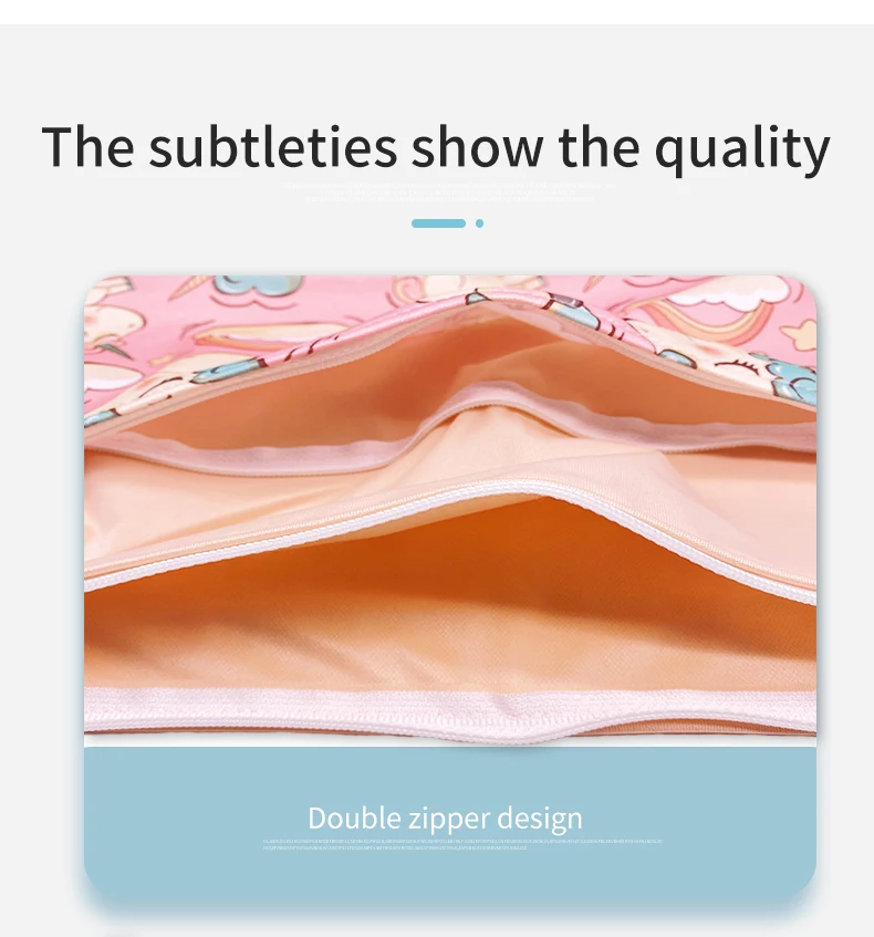 Goodbum Reusable Baby Diaper Bags Double Zippered Wet/Dry Bag