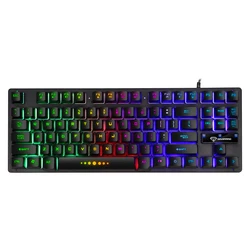 New GK10 RGB mechanical Feeling Keyboard Wired Backlight USB Computer Accessories Colorful 104 Keys Game Keyboard