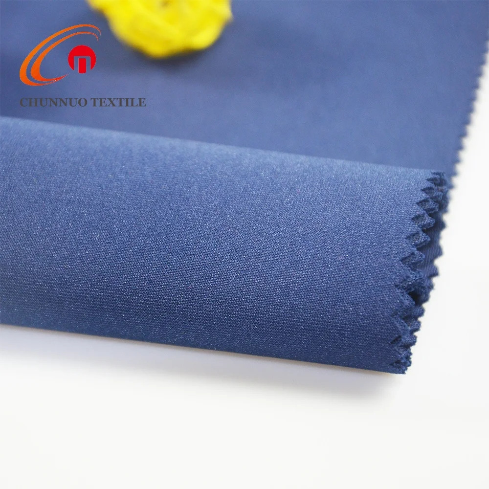 Knitted Skirt Fabric Stretch Plain 75D+20D knitted Scuba Fabric for dress