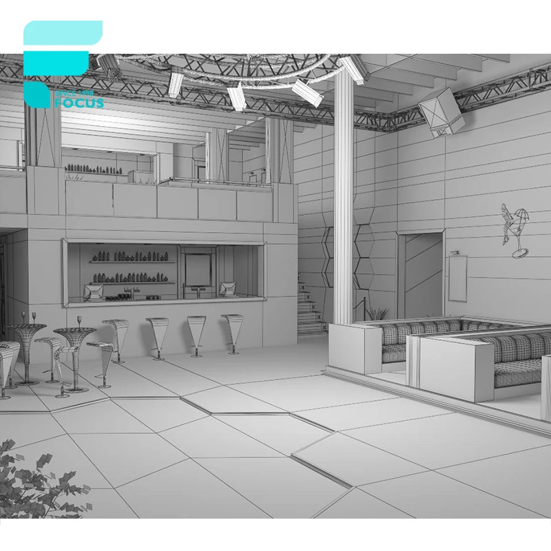 Factory price lounge bar counter lounge bar chair night club furniture decor design for night club