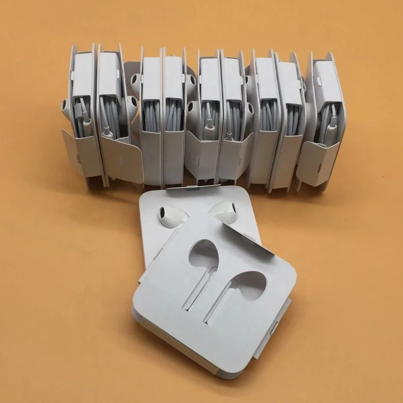 High quality original IC soft wired Earphones Earbuds headphones with microphone for iphone ipad for lightning interface headset