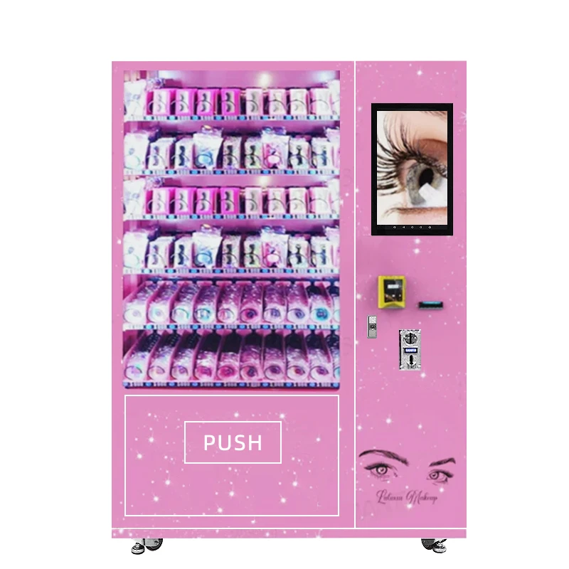 New product beauty makeup vending machine for eyelashes vending machine