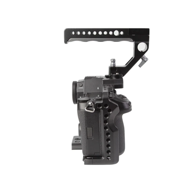 DSLR cage top handle with camera recording lanc controller for Panasonic Lumix S1 S1R S1H GH5S GH5 GH4
