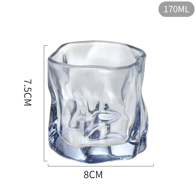 High-Value INS Net Red Glass Whisky Twist Glass Juice Milk Beverage Wine Generation Gift Premium Water Bottle
