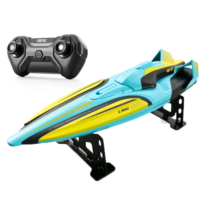 2.4G 30KM/H 120M Rechargeable Water High Speed Remote Control Speedboat RC Wireless Boat & Ship Kids Gift Summer Toys
