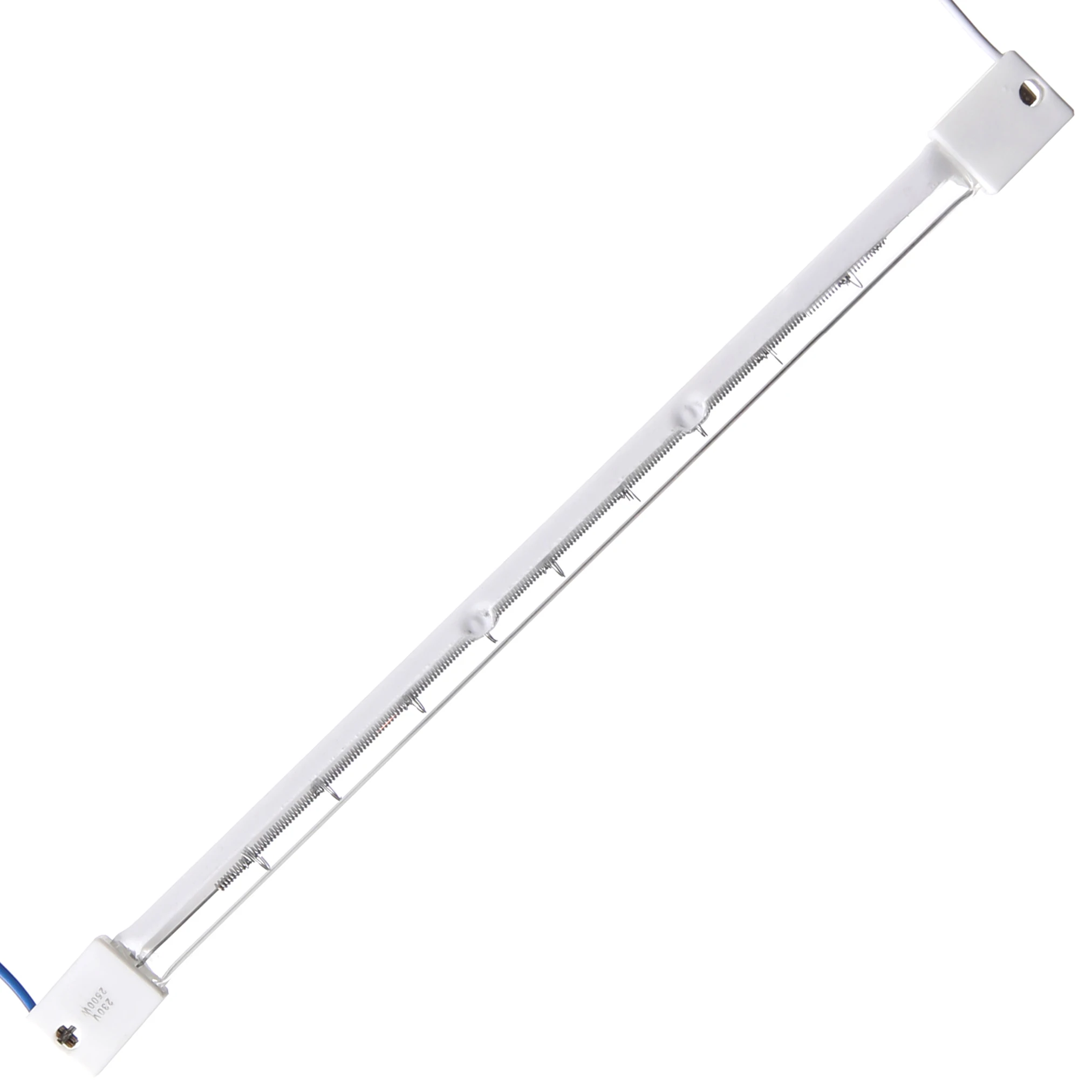 355mm 400v 2500w White Coating Shortwave Ir Heat Lamps For Pet Blowing Machines