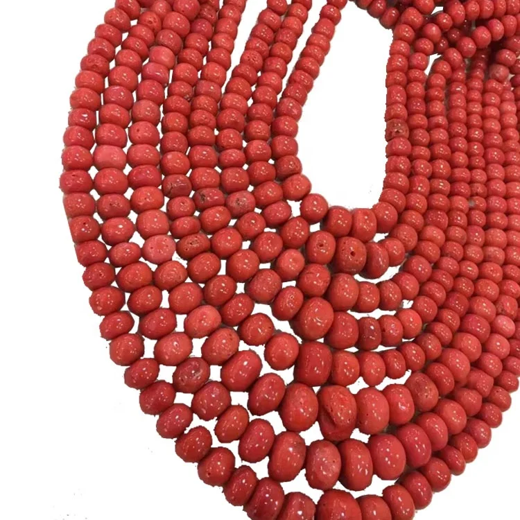 Natural red coral jewelry color raceme hot selling gem wholesale coral beads of any shape
