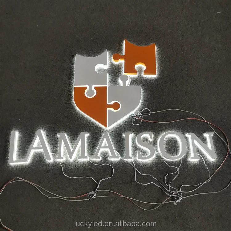 3D Acrylic Letter Sign Board Led Light up Alphabet Letters Led Light Letters for Business Signs