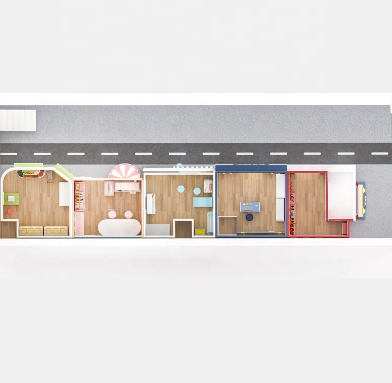 Eibele toddler park indoor playground mini playhouse role play interactive games set pretend play house for kids