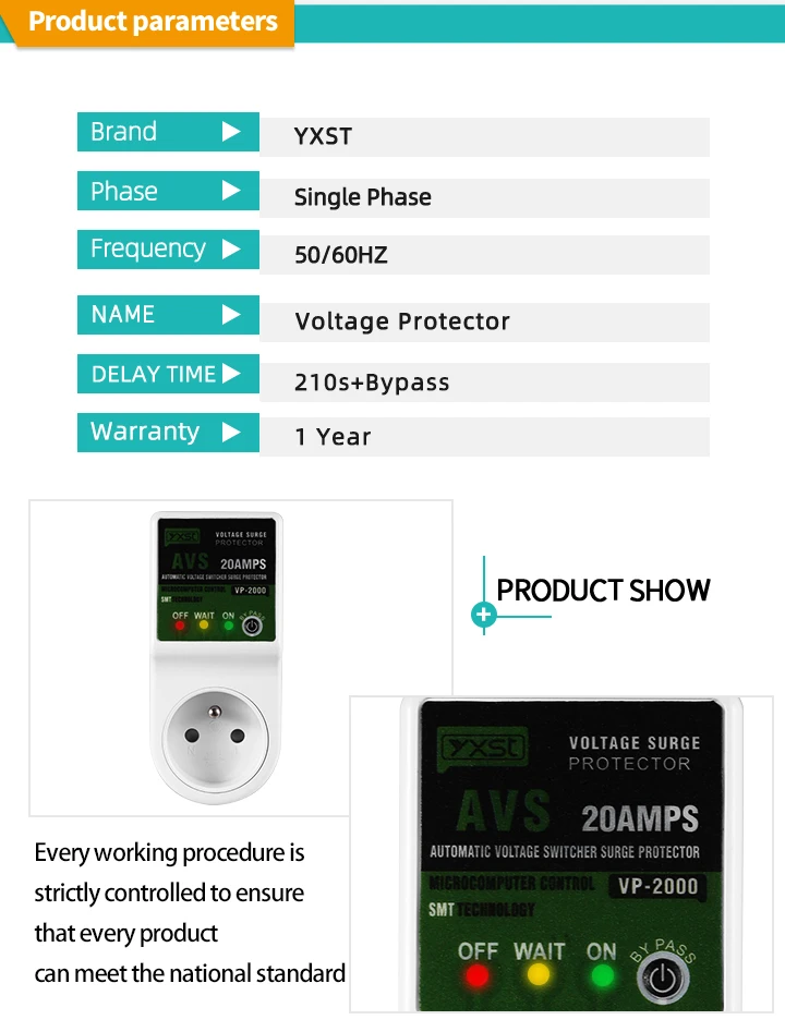 EU Intelligent Regulation Voltage Protector