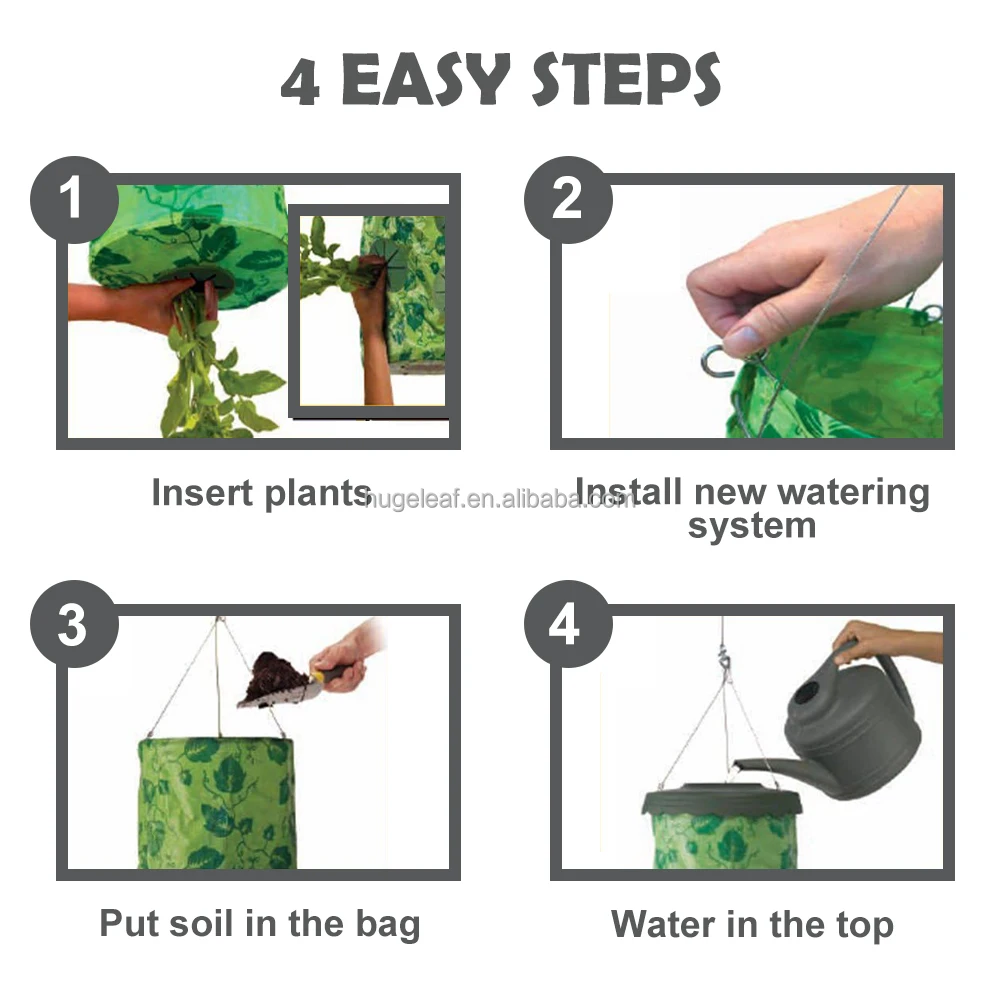Pepper Planter Bags Garden Upside Down Hanging Tomato Grow Bag