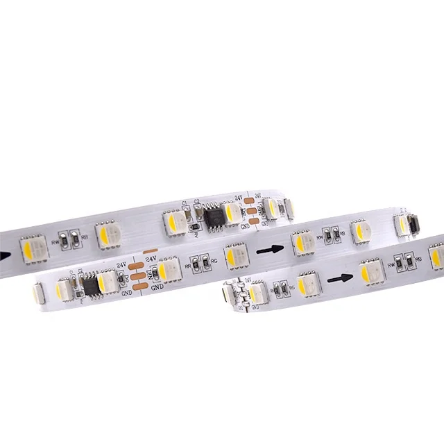 Ucs2904 Rgbw 12 мм PCB Светодиодная лента Dc24v 96 светодиодов/м красочный адресуемый декоративный свет 2904 Пиксельная полоса света