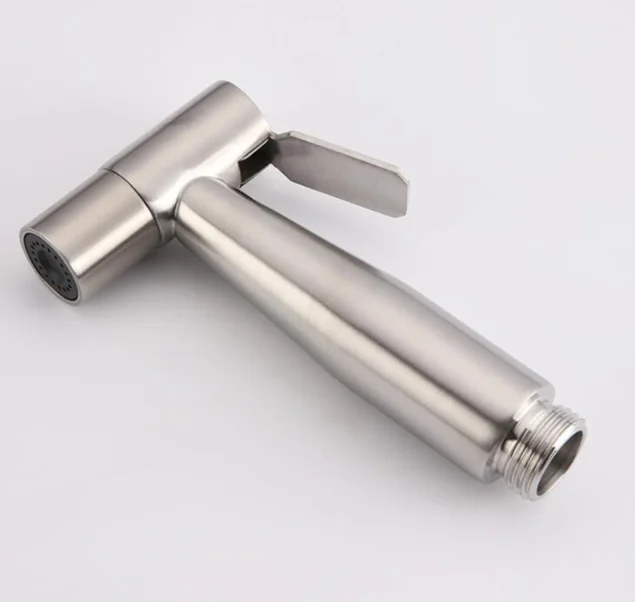 Holmine Stainless Steel Bathroom Toilet Hand-held Booster Spray Gun Saving Water Bathroom Accessories