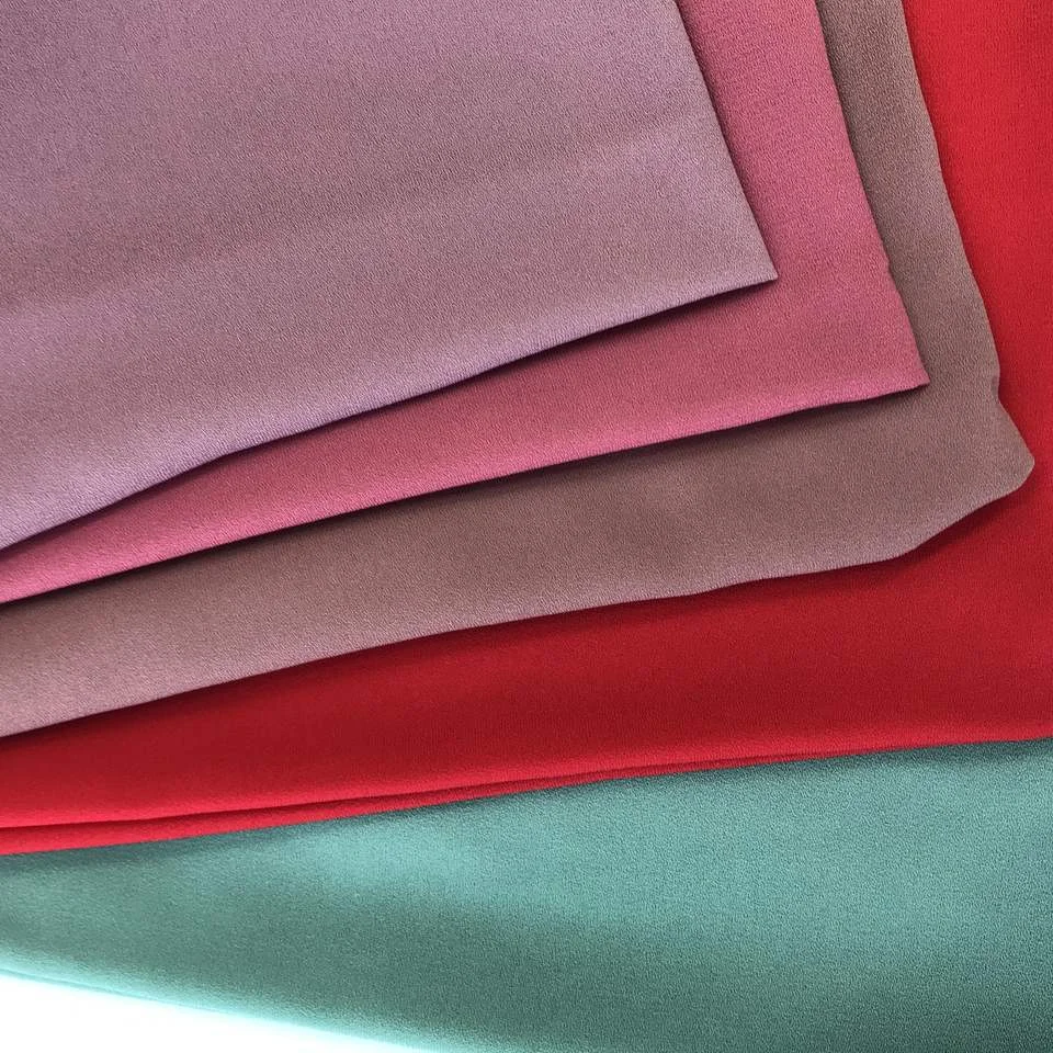 Customized Made 135d Polyester Heavy Moss Crepe Fabric Fabrics
