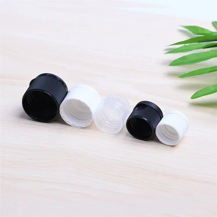Wholesale 18/410 20/410 24/410 28/410 Black White Clear Plastic Flip Top Cap for PET Bottles Lids Bottle Caps Closures
