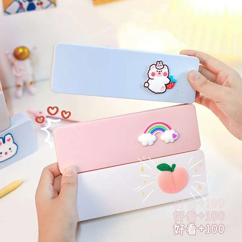 Creative Cartoon Cute Pen Case High Capacity Waterproof Student Pencil Storage Holder