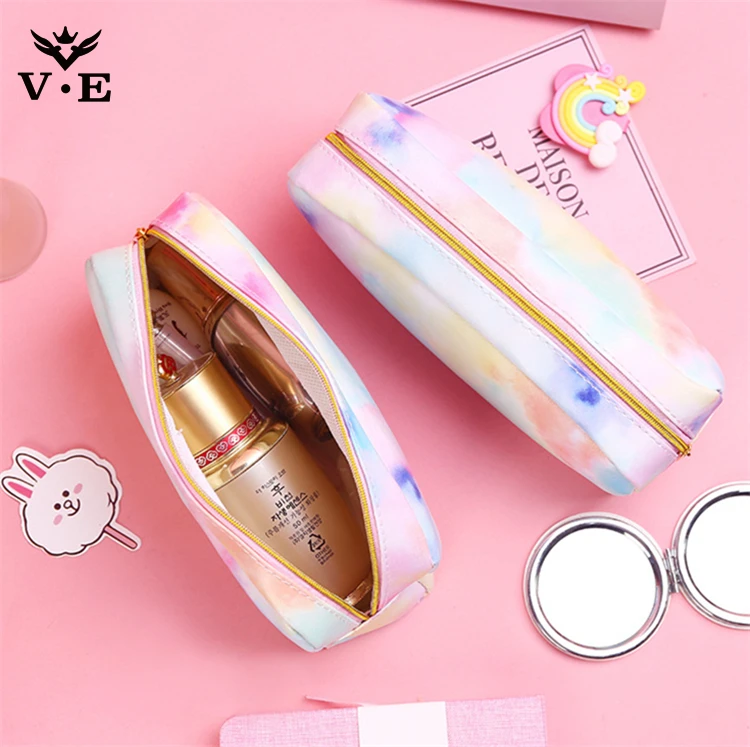 zipper unique promotional pvc holographic pencil case for kids