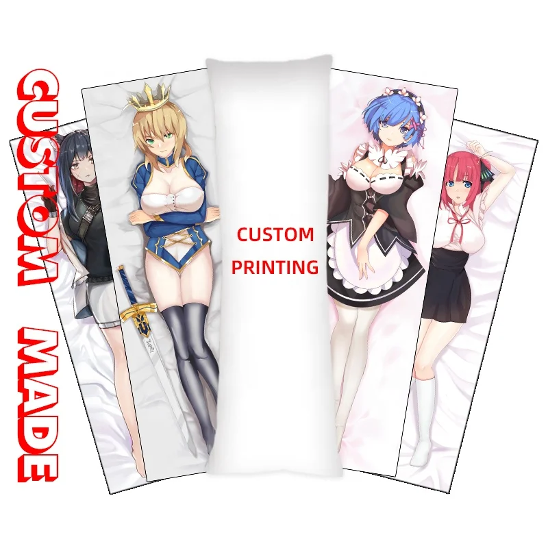 Japanese style girl body pillow case nude anime figure nude anime figure