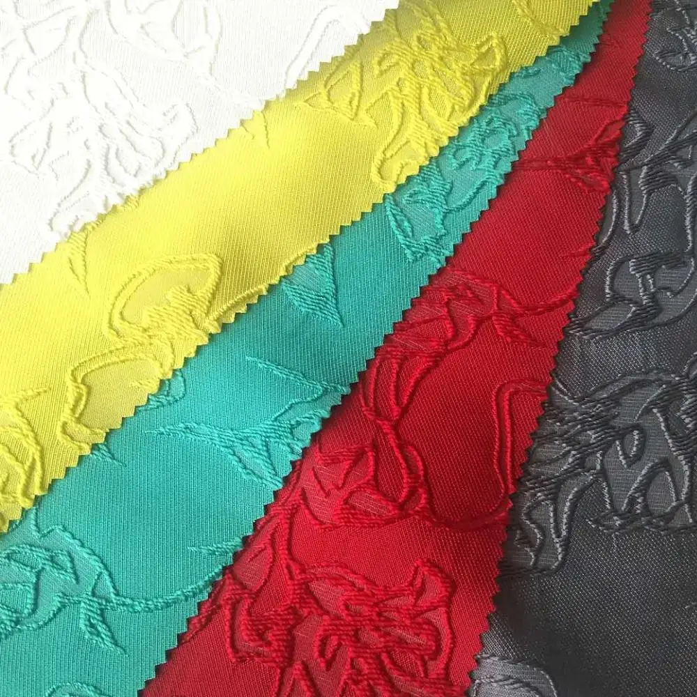 
100% POLYESTER BROCADE FABRIC JACQUARD FACTORY HOT SALES FOR DRESS 