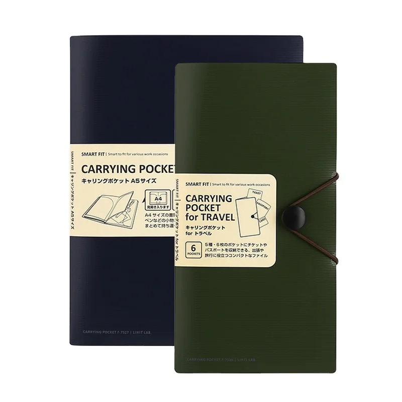 Portable folder Carry on passport travel reimbursement receipt folder Movie ticket folder
