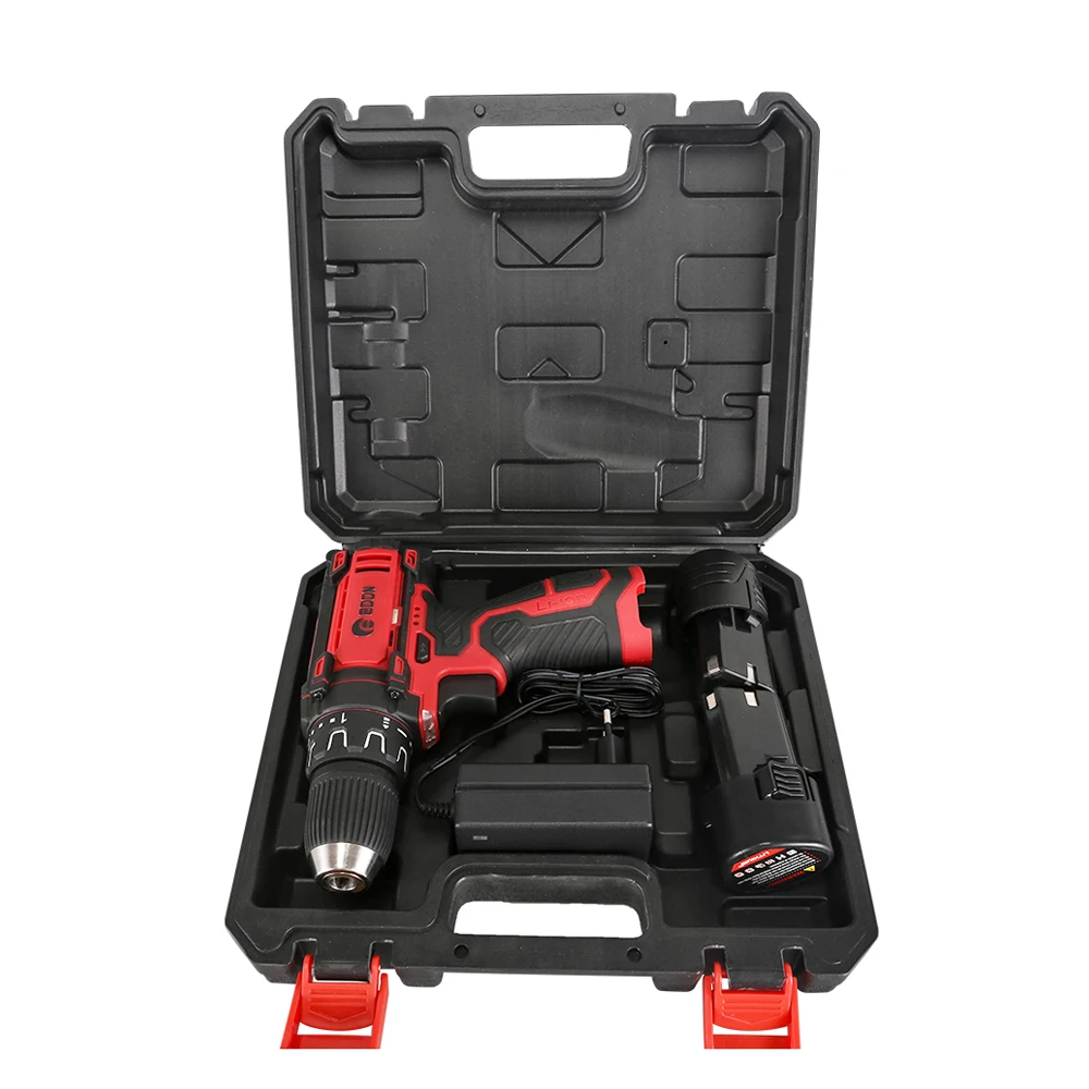 EDON AD-12A rechargeable 12v battery powerful cordless hand drill set