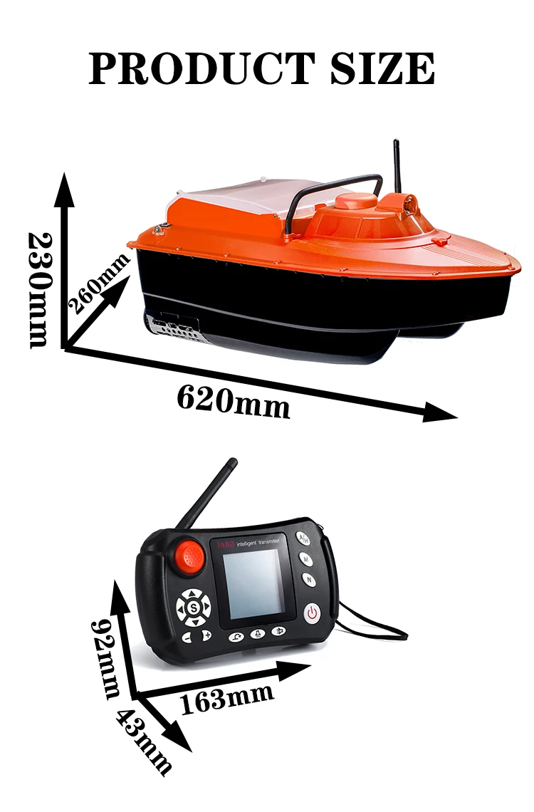 
JABO bait boat 2CG-20A+36A Orange GPS Auto Navigation Fish Finder Auto baiting robot German warehouse delivery 